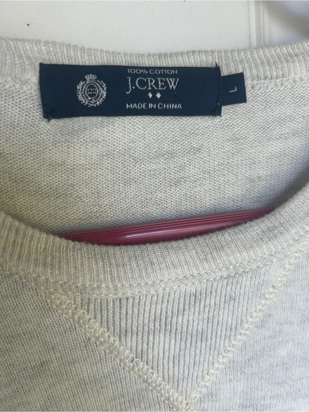 J. Crew Men’s Crewneck Sweater in Heather Gray